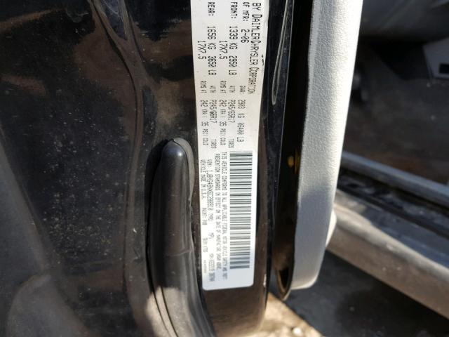 1J8HG48NX6C288910 - 2006 JEEP COMMANDER 黑色 照片 10