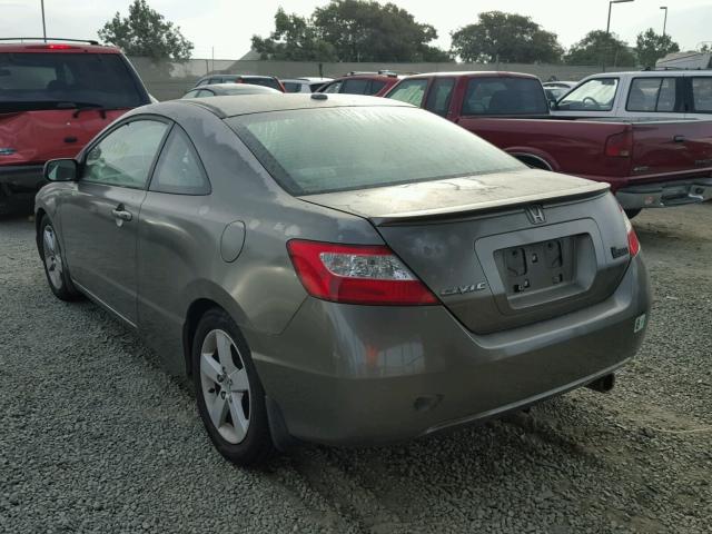 2HGFG128X7H518025 - 2007 HONDA CIVIC EX GRAY photo 3