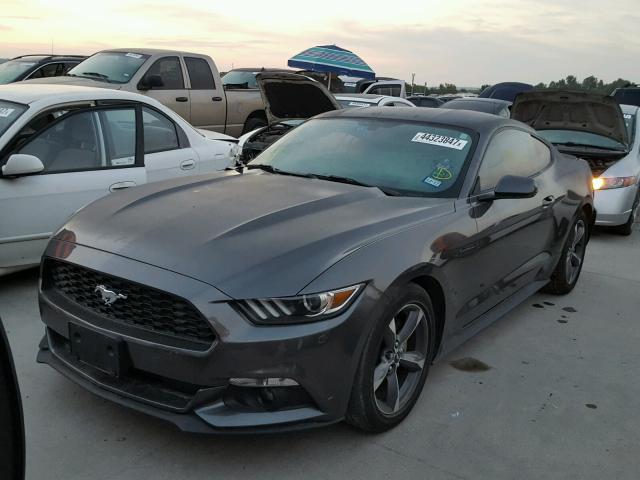 1FA6P8AM3F5350133 - 2015 FORD MUSTANG GRAY photo 2