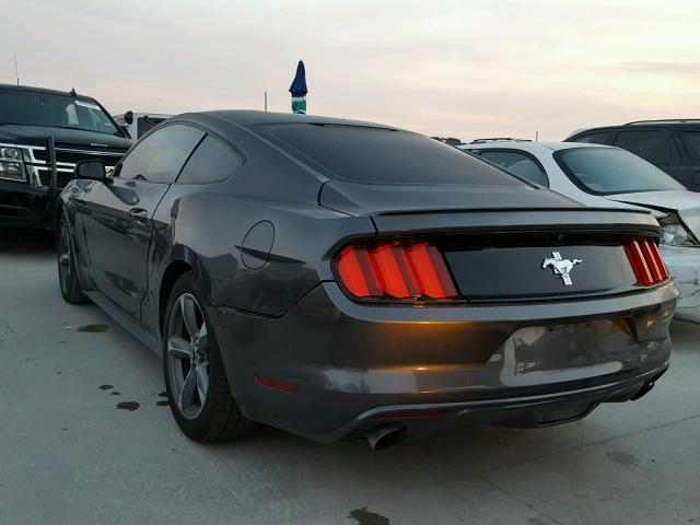 1FA6P8AM3F5350133 - 2015 FORD MUSTANG GRAY photo 3