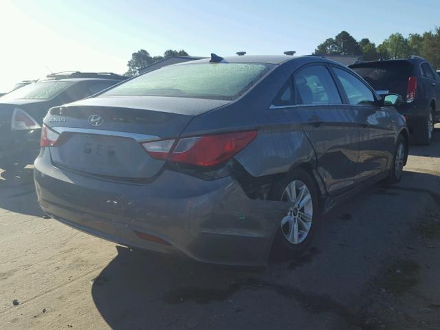 5NPEB4AC2DH776445 - 2013 HYUNDAI SONATA GLS GRAY photo 4