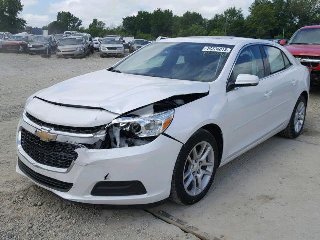 1G11C5SLXFF129927 - 2015 CHEVROLET MALIBU 1LT WHITE photo 2