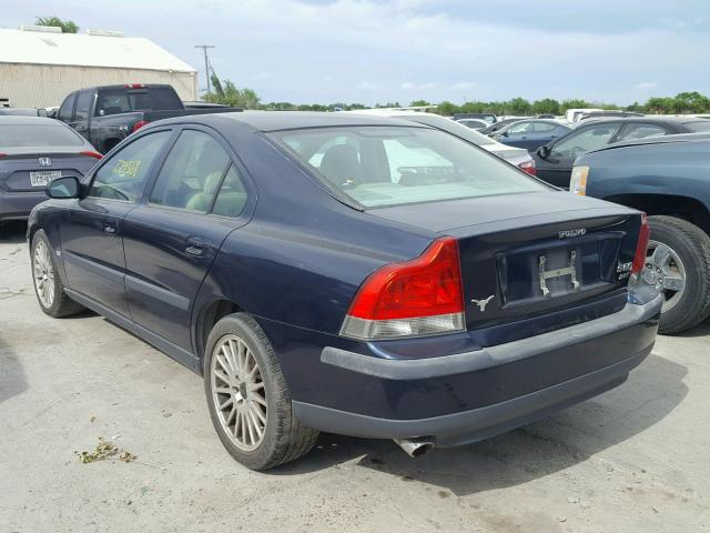 YV1RS58DX22111646 - 2002 VOLVO S60 2.4T BLUE photo 3