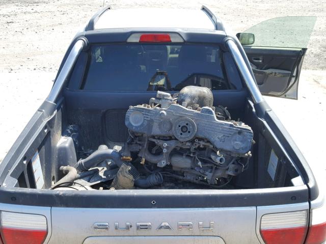 4S4BT62C557104584 - 2005 SUBARU BAJA SPORT SILVER photo 9