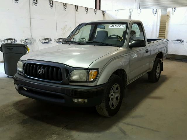 5TENL42N24Z388643 - 2004 TOYOTA TACOMA SILVER photo 2