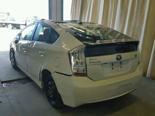 JTDKN3DU3A0243151 - 2010 TOYOTA PRIUS WHITE photo 3