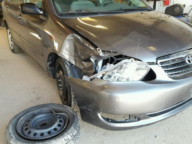 1NXBR32E35Z387549 - 2005 TOYOTA COROLLA CE GRAY photo 9