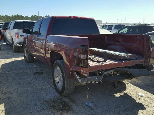 3GCEC13C07G502571 - 2007 CHEVROLET SILVERADO MAROON photo 3