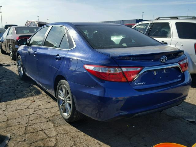 4T1BF1FK9FU969525 - 2015 TOYOTA CAMRY LE BLUE photo 3