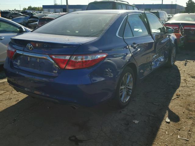 4T1BF1FK9FU969525 - 2015 TOYOTA CAMRY LE BLUE photo 4