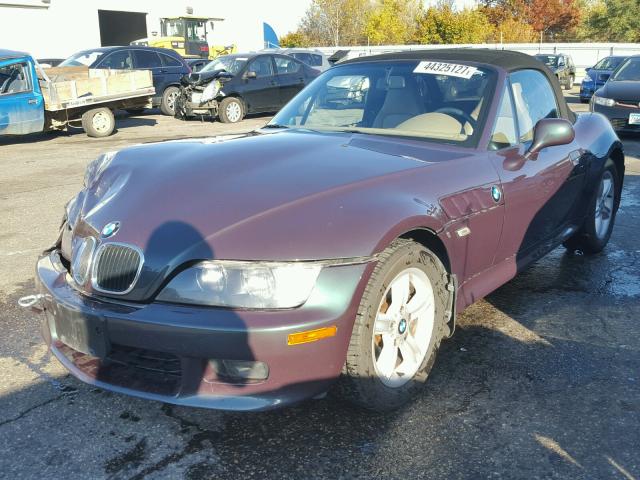 4USCH9341YLF87776 - 2000 BMW Z3 TWO TONE photo 2