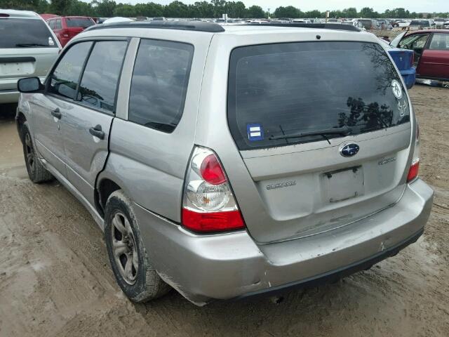 JF1SG63686H701313 - 2006 SUBARU FORESTER 2 SILVER photo 3