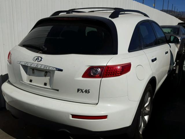 JNRBS08WX3X400834 - 2003 INFINITI FX45 WHITE photo 4