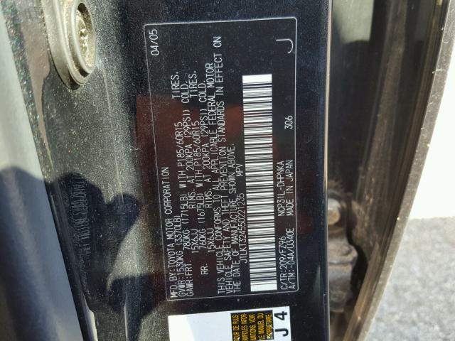 JTLKT324550221235 - 2005 TOYOTA SCION XB 黑色 照片 10