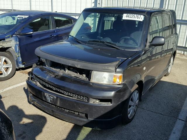 JTLKT324550221235 - 2005 TOYOTA SCION XB BLACK photo 2