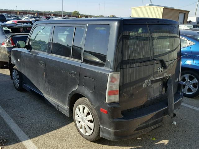 JTLKT324550221235 - 2005 TOYOTA SCION XB BLACK photo 3