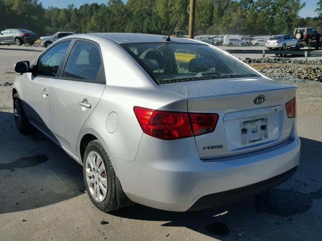 KNAFT4A28C5503708 - 2012 KIA FORTE LX SILVER photo 3