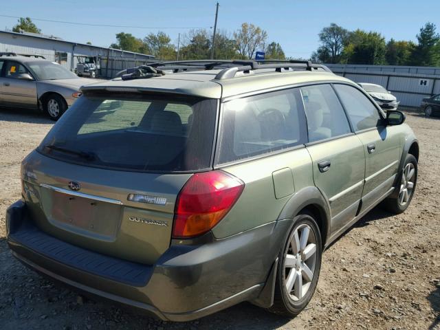 4S4BP61C567340210 - 2006 SUBARU LEGACY OUT GREEN photo 4