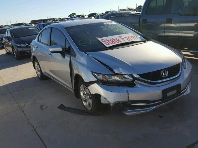 19XFB2F5XEE073636 - 2014 HONDA CIVIC SILVER photo 1