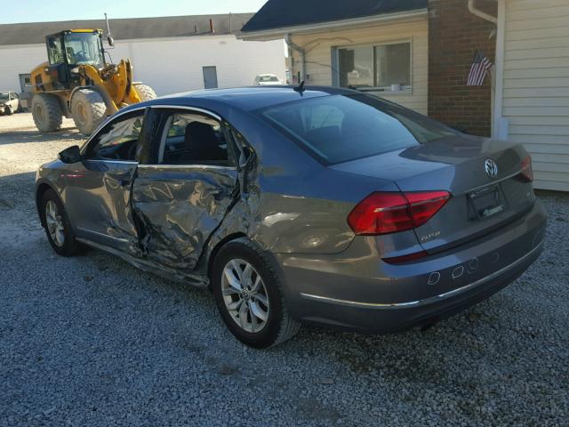 1VWAT7A39GC015759 - 2016 VOLKSWAGEN PASSAT S ნაცრისფერი ფოტო 3