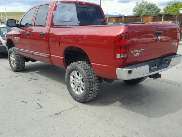 1D7KS28C66J175410 - 2006 DODGE RAM 2500 S მუქწითელი ფოტო 3