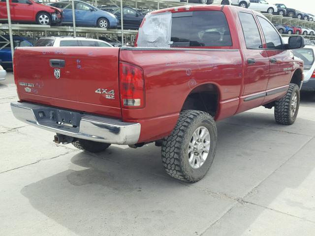 1D7KS28C66J175410 - 2006 DODGE RAM 2500 S მუქწითელი ფოტო 4