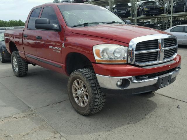 1D7KS28C66J175410 - 2006 DODGE RAM 2500 S მუქწითელი ფოტო 9