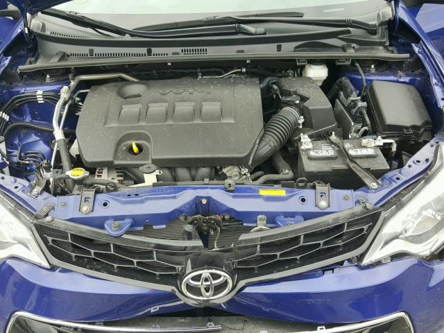 5YFBURHE6FP356923 - 2015 TOYOTA COROLLA BLUE photo 7