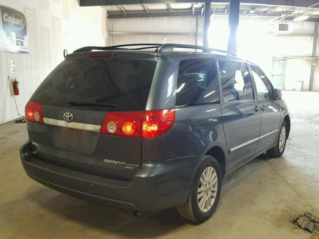 5TDBK22C98S016762 - 2008 TOYOTA SIENNA XLE GRAY photo 4