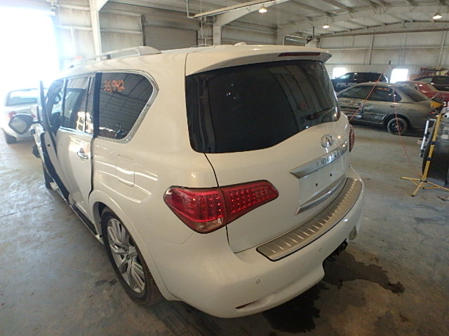 JN8AZ2NC3E9350738 - 2014 INFINITI QX80 WHITE photo 3