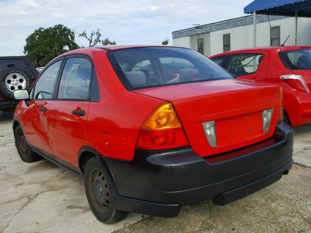 JS2RA41S525106404 - 2002 SUZUKI AERIO S RED photo 3