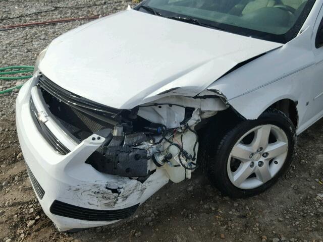 1G1AL55F977365440 - 2007 CHEVROLET COBALT LT WHITE photo 9