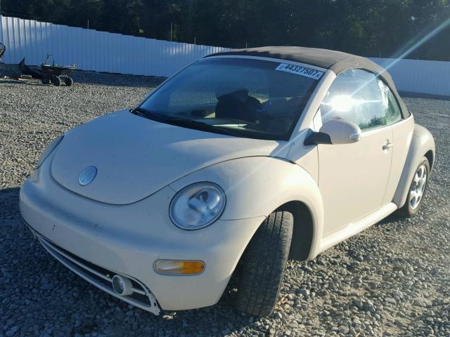 3VWCK21Y83M332421 - 2003 VOLKSWAGEN NEW BEETLE CREAM photo 2