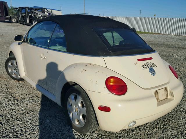 3VWCK21Y83M332421 - 2003 VOLKSWAGEN NEW BEETLE კრემისფერი ფოტო 3