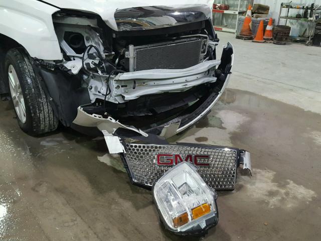 2GKFLVEKXE6339778 - 2014 GMC TERRAIN SL WHITE photo 9