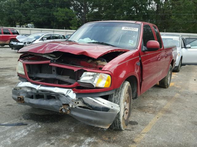 1FTRX17292NA91615 - 2002 FORD F150 RED photo 2