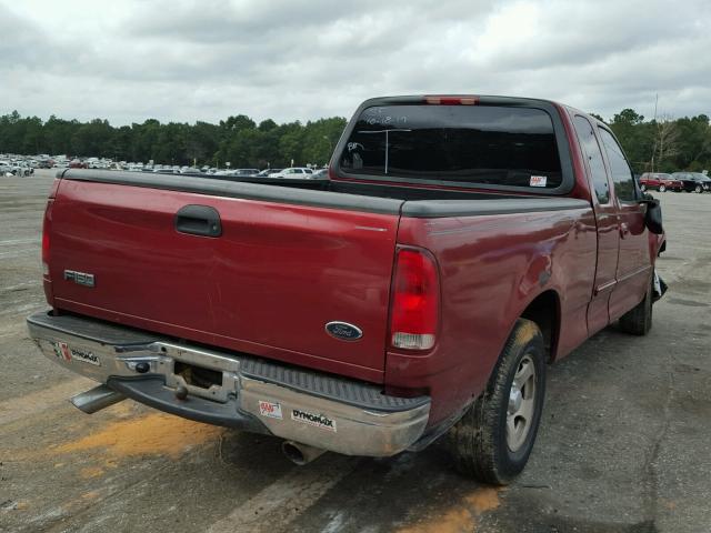 1FTRX17292NA91615 - 2002 FORD F150 RED photo 4