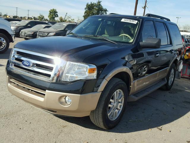 1FMJU1H56EEF42966 - 2014 FORD EXPEDITION BLACK photo 2