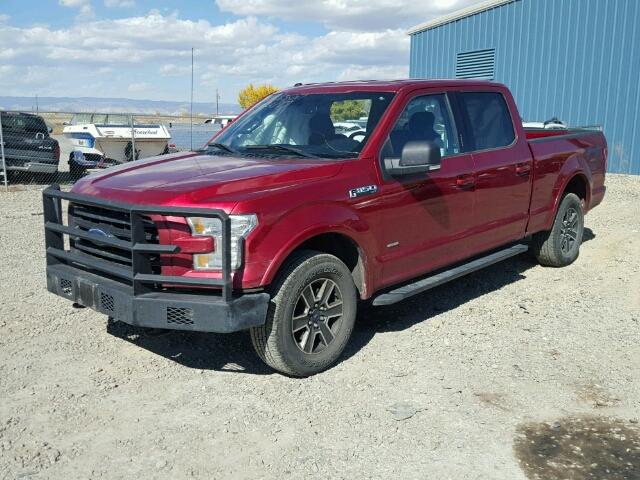 1FTFW1EGXGKE45137 - 2016 FORD F150 SUPER RED photo 2