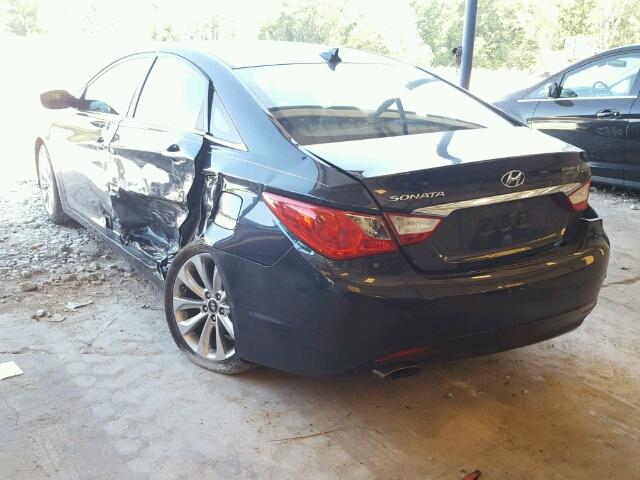 5NPEC4AC6DH692741 - 2013 HYUNDAI SONATA BLACK photo 3