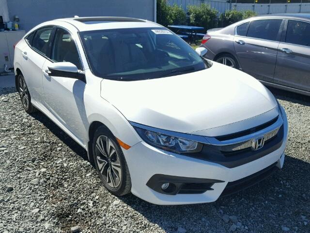 19XFC1F71GE029679 - 2016 HONDA CIVIC EXL WHITE photo 1