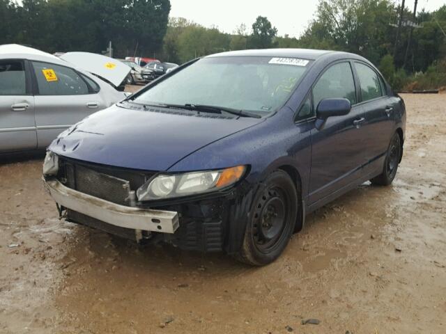 1HGFA16576L022568 - 2006 HONDA CIVIC BLUE photo 2