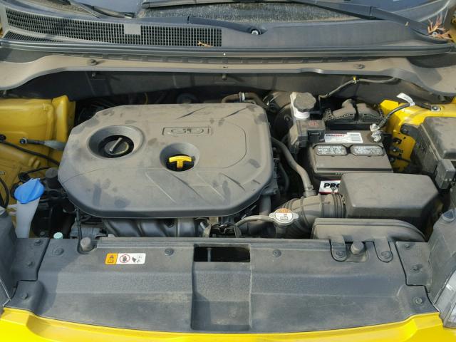 KNDJP3A53E7006501 - 2014 KIA SOUL + YELLOW photo 7