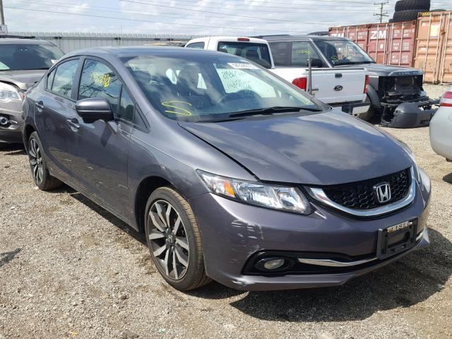 2HGFB2F90FH510327 - 2015 HONDA CIVIC EXL 灰色 照片 1