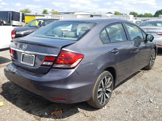 2HGFB2F90FH510327 - 2015 HONDA CIVIC EXL 灰色 照片 4