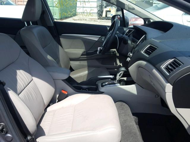 2HGFB2F90FH510327 - 2015 HONDA CIVIC EXL 灰色 照片 5