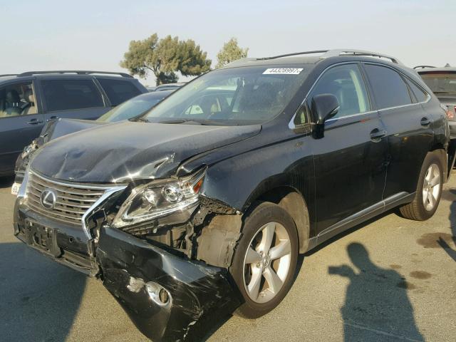 2T2BK1BA8FC270702 - 2015 LEXUS RX 350 BLACK photo 2