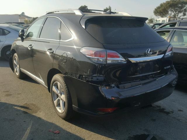 2T2BK1BA8FC270702 - 2015 LEXUS RX 350 BLACK photo 3