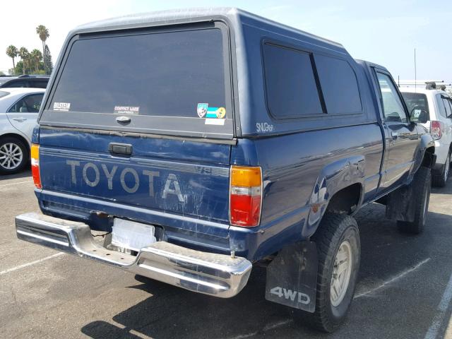 JT4VN63C3J0014993 - 1988 TOYOTA PICKUP SHO BLUE photo 4