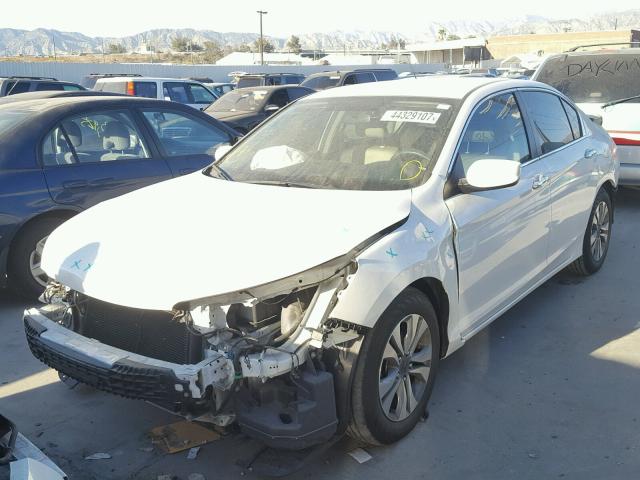 1HGCR2F33EA097715 - 2014 HONDA ACCORD LX WHITE photo 2